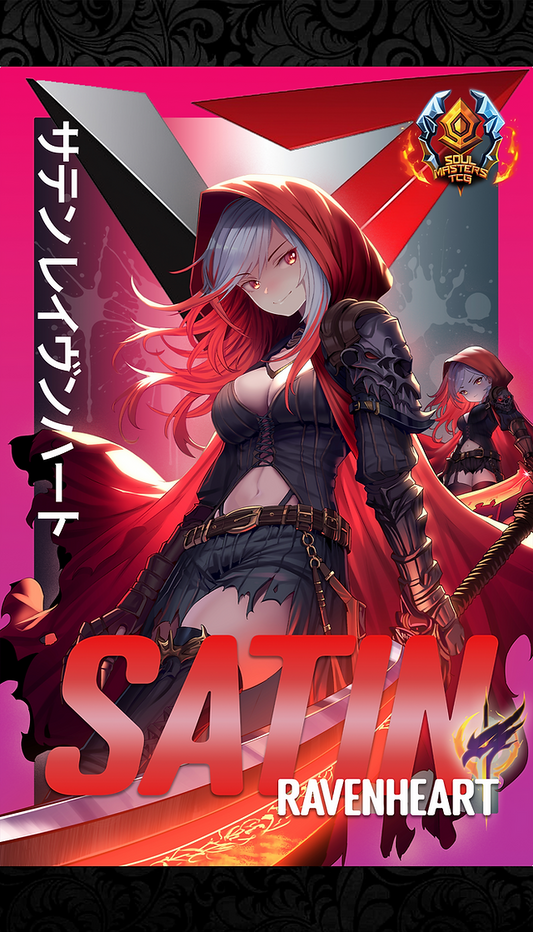 Satin Ravenheart Playmat w/bag- Grided