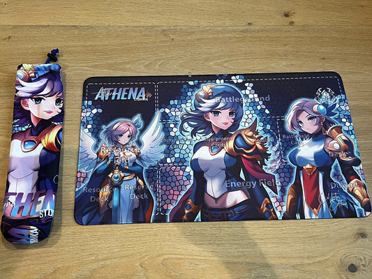 Athena Collector Set - Limited Edition Qty 200 Playmat w/bag- Grided