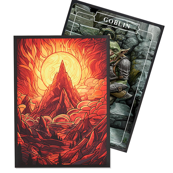 Arcane Fortress - Standard- Matte Art- Stained Glass- Burning Mountain (100 ct)