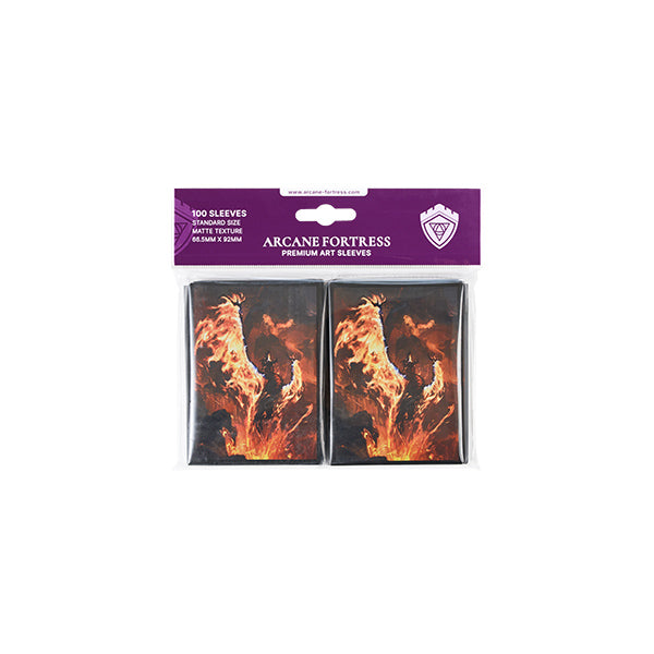 Arcane Fortress - Standard- Matte Art- Year of the Dragon- Volcanic Rebirth (100 ct)