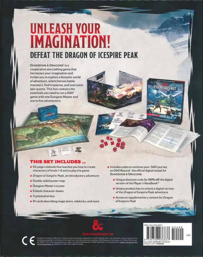 Dungeons & Dragons Essentials Kit (Boxed Set) - 5th Edition