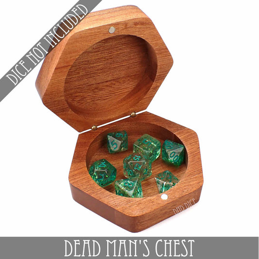 Dead Man's Chest Wood Dice Box