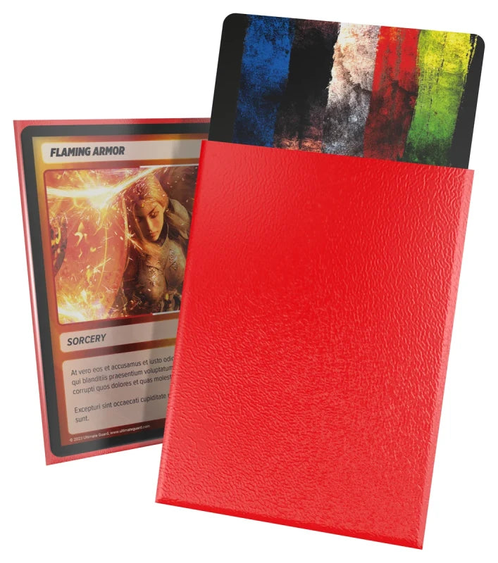 Cortex Sleeves Matte Standard Size (100) - Red