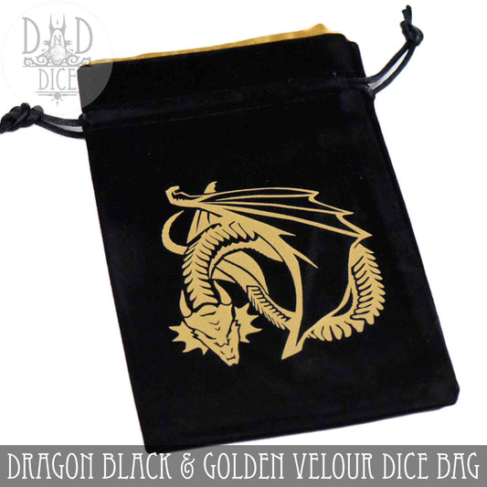 Gold Dragon Dice Bag