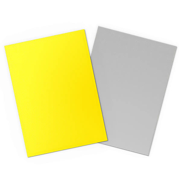 Yellow & Silver - Matte Dual Sleeves - Standard Size