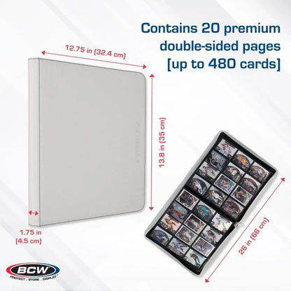 Z-Folio 12-Pocket LX Album - White