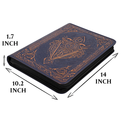 Tcg Faux-Leather Trading Card Binder - Blue