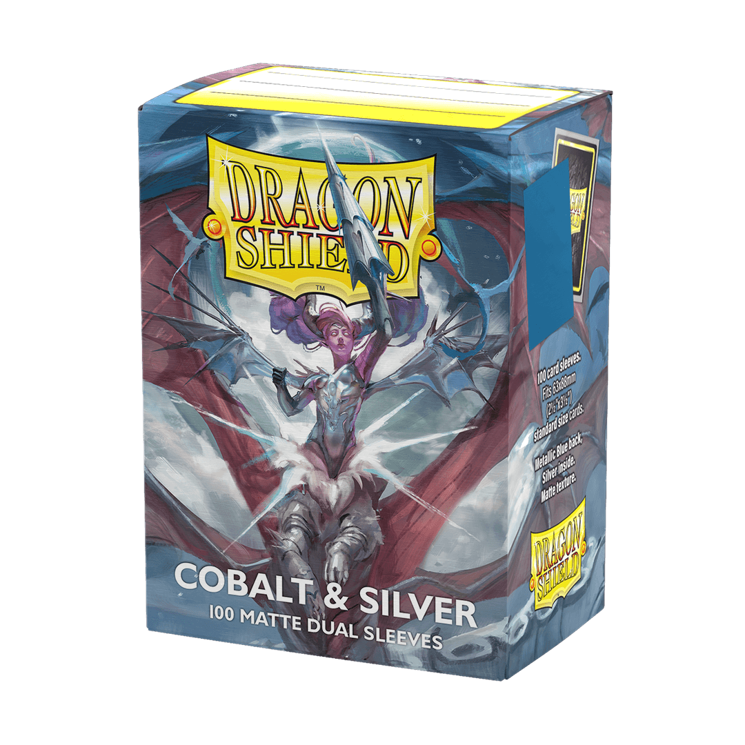 Cobalt & Silver - Matte Dual Sleeves - Standard Size