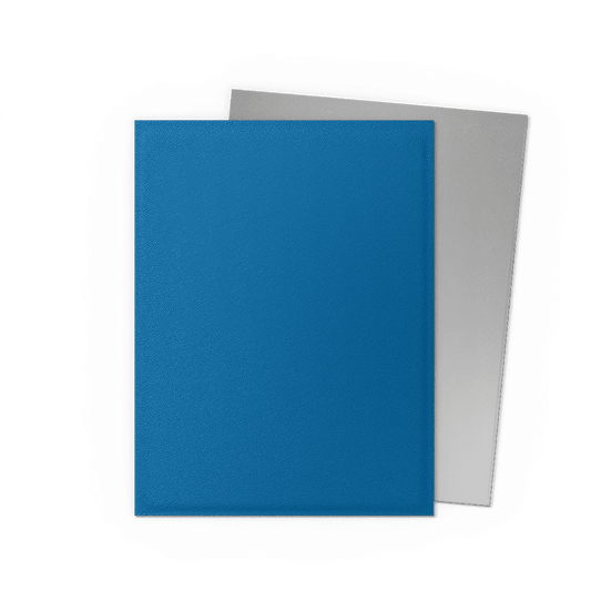 Cobalt & Silver - Matte Dual Sleeves - Standard Size