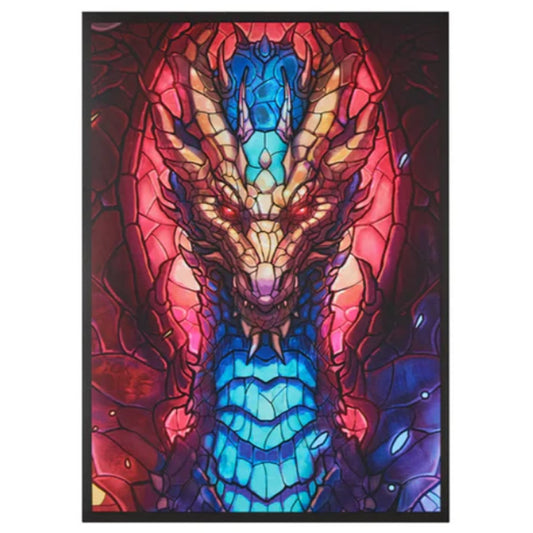 Arcane Fortress - Standard- Matte Art - Stained Glass- Fire & Ice Dragon (100 ct) (Copy)