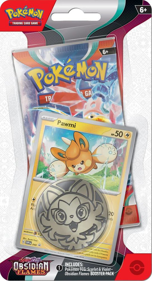 Pokemon: Scarlet & Violet Obsidian Flames Single Blister Pack - Pawmi