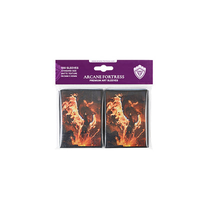 Arcane Fortress - Standard- Matte Art- Year of the Dragon- Volcanic Rebirth (100 ct)