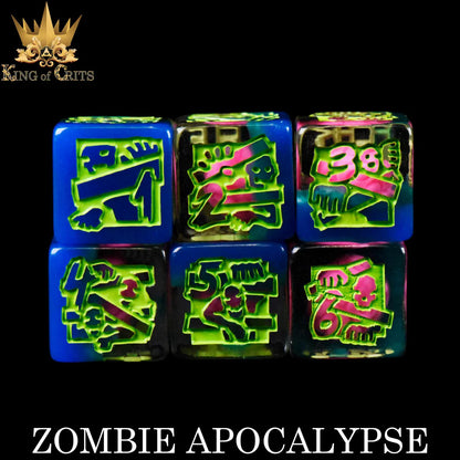 Zombie Apocalypse - 11 Dice Set