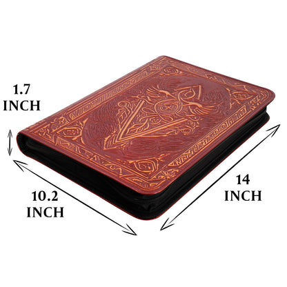Tcg Faux-Leather Trading Card Binder - Red