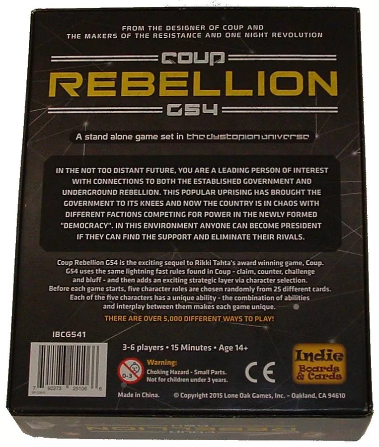 Coup: Rebellion G54 - Board Game
