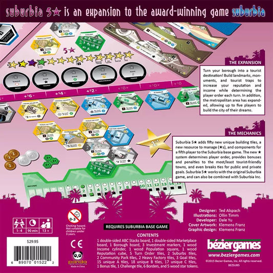 Suburbia 5 Star Expansion - Board Game