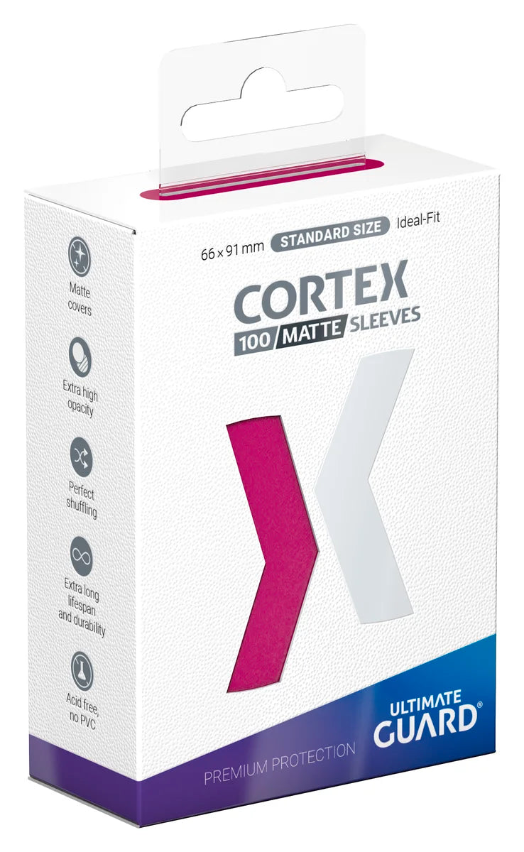 Cortex Sleeves Matte Standard Size (100) - Pink