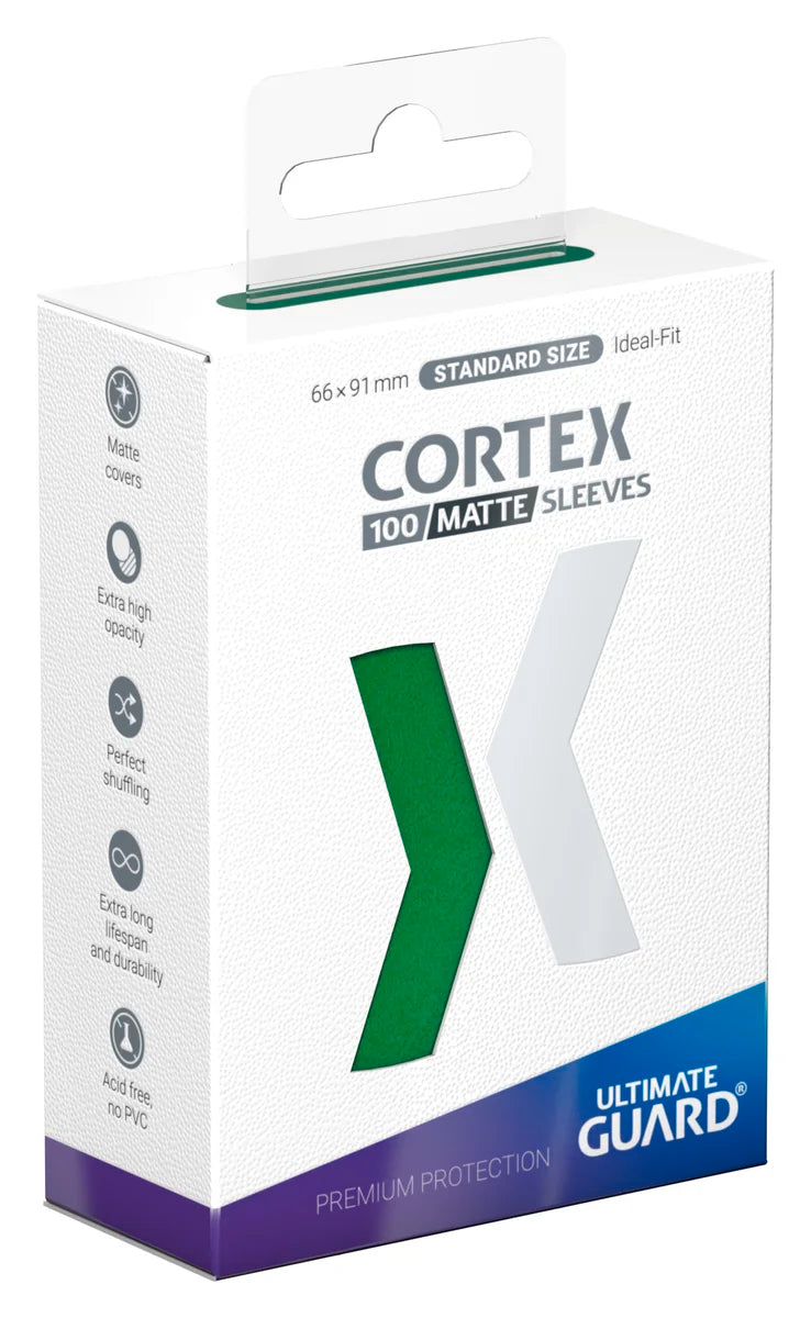 Cortex Sleeves Matte Standard Size (100) - Green