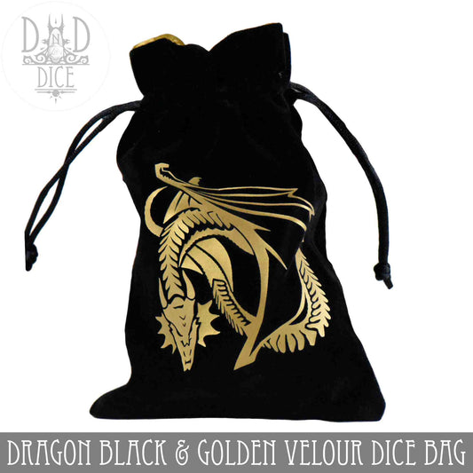 Gold Dragon Dice Bag