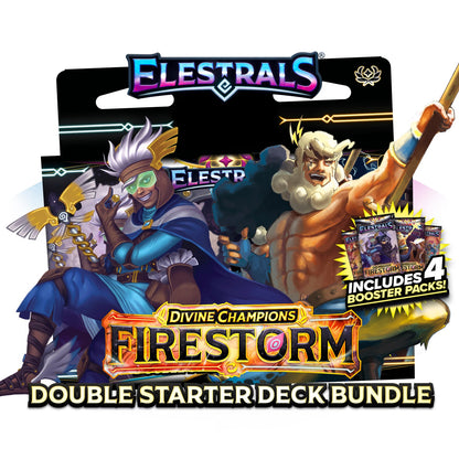 Firestorm 1st Edition - Hermes vs. Zeus Double Starter Deck Bundle with 4 Packs