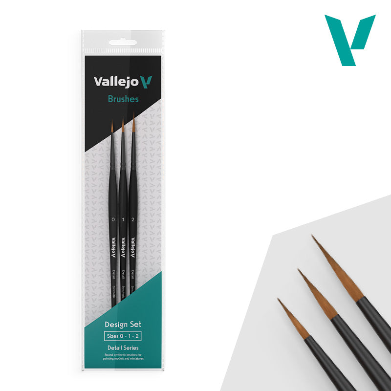 Vallejo Detail Design Set - Synthetic Fibers (Sizes 0, 1 & 2)