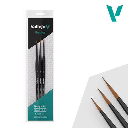 Vallejo Detail Design Set - Synthetic Fibers (Sizes 0, 1 & 2)