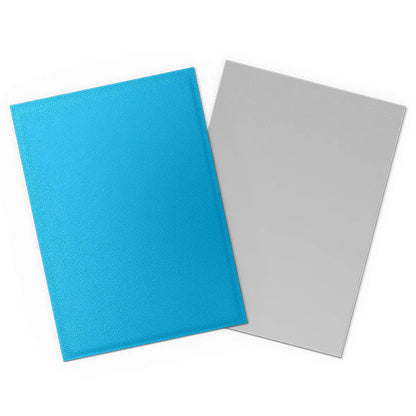 Sky Blue & Silver - Matte Dual Sleeves - Standard Size