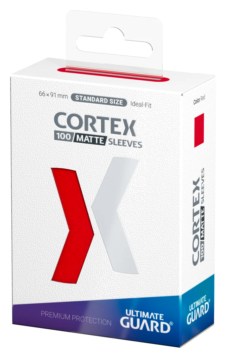 Cortex Sleeves Matte Standard Size (100) - Red