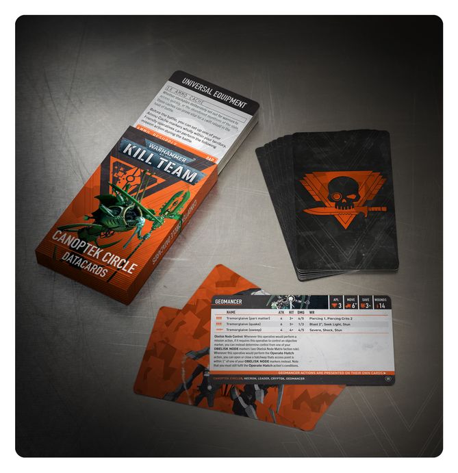 Warhammer 40K: Kill Team Canoptek Circle Datacards