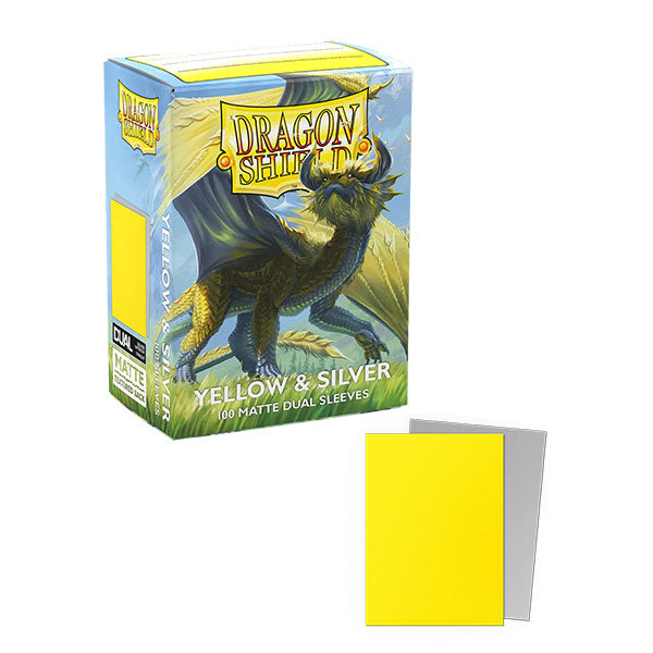 Yellow & Silver - Matte Dual Sleeves - Standard Size