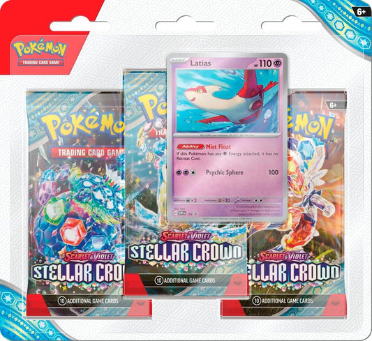 Stellar Crown 3 Pack Blisters [Latias] - SV07: Stellar Crown (SCR)