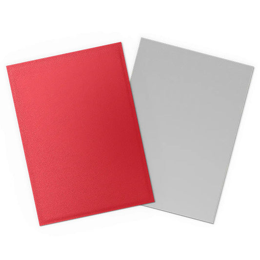 Crimson & Silver - Matte Dual Sleeves - Standard Size