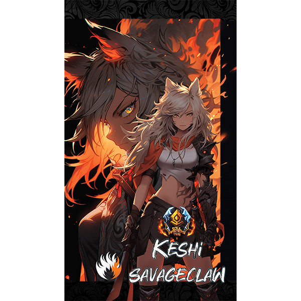 Keshi Savageclaw Playmat w/bag- Grided
