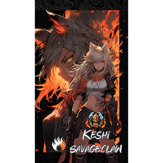 Keshi Savageclaw Playmat w/bag- Grided