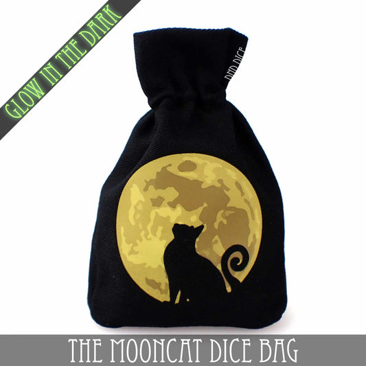 Mooncat Glow in the Dark Dice Bag