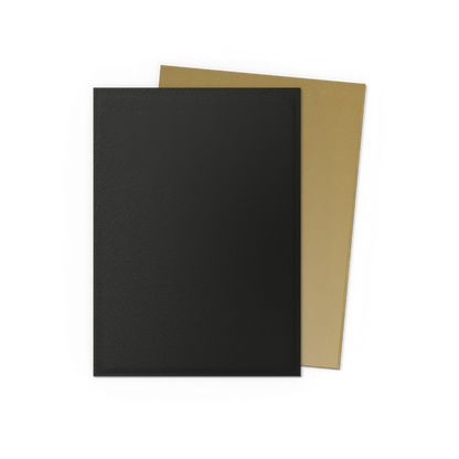 Black and Gold - Matte Dual Sleeves - Standard Size