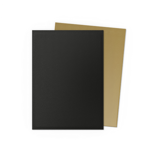 Black and Gold - Matte Dual Sleeves - Standard Size