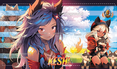 Keshi Savageclaw Playmat w/bag- Grided