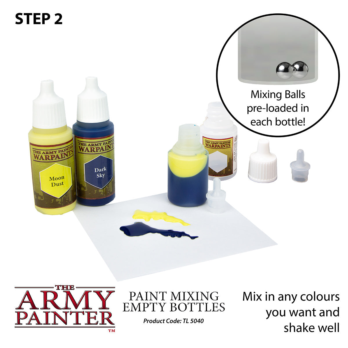 Paint Mixing Plastic Bottles