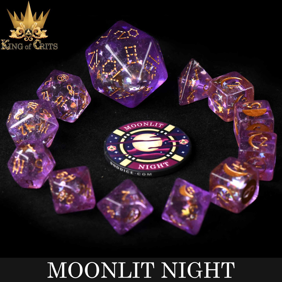 Moonlit Night - 12 Dice Set