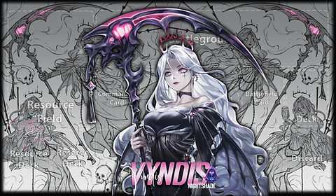 Vyndis Nightshade Playmat w/bag- Grided