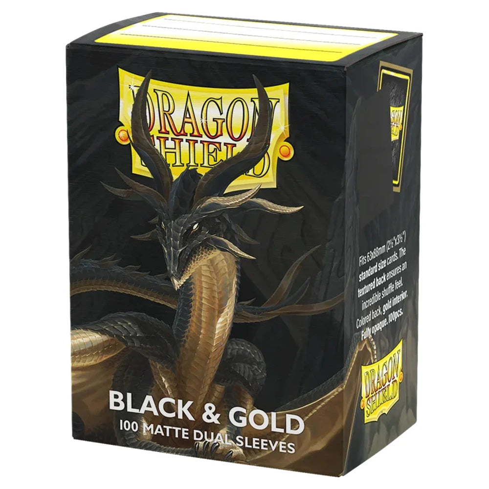 Black and Gold - Matte Dual Sleeves - Standard Size