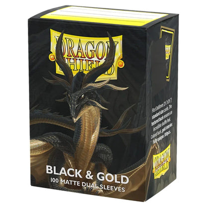 Black and Gold - Matte Dual Sleeves - Standard Size