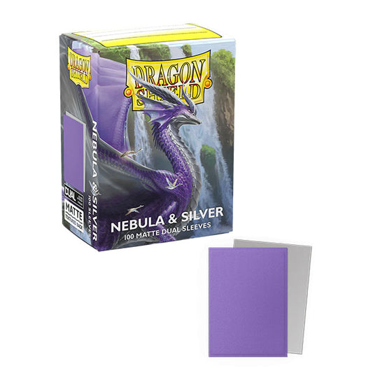 Nebula & Silver - Matte Dual Sleeves - Standard Size