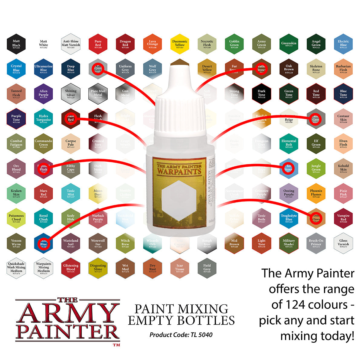 Paint Mixing Plastic Bottles