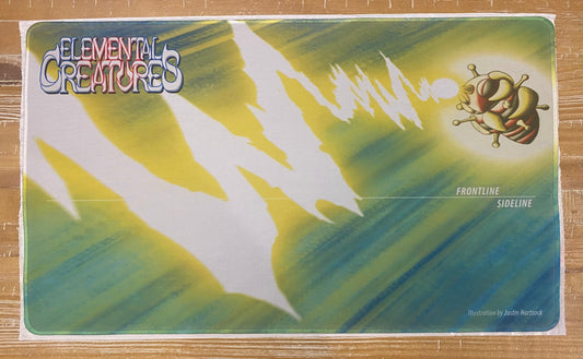 Elemental Creatures Playmat - Lightning Bolt