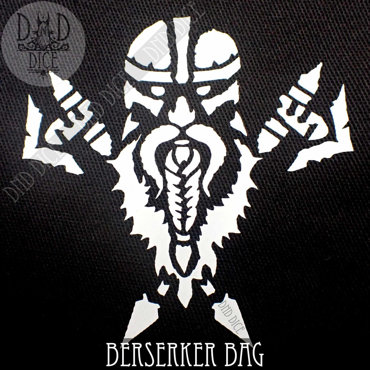 Dwarven Black & White Dice Bag