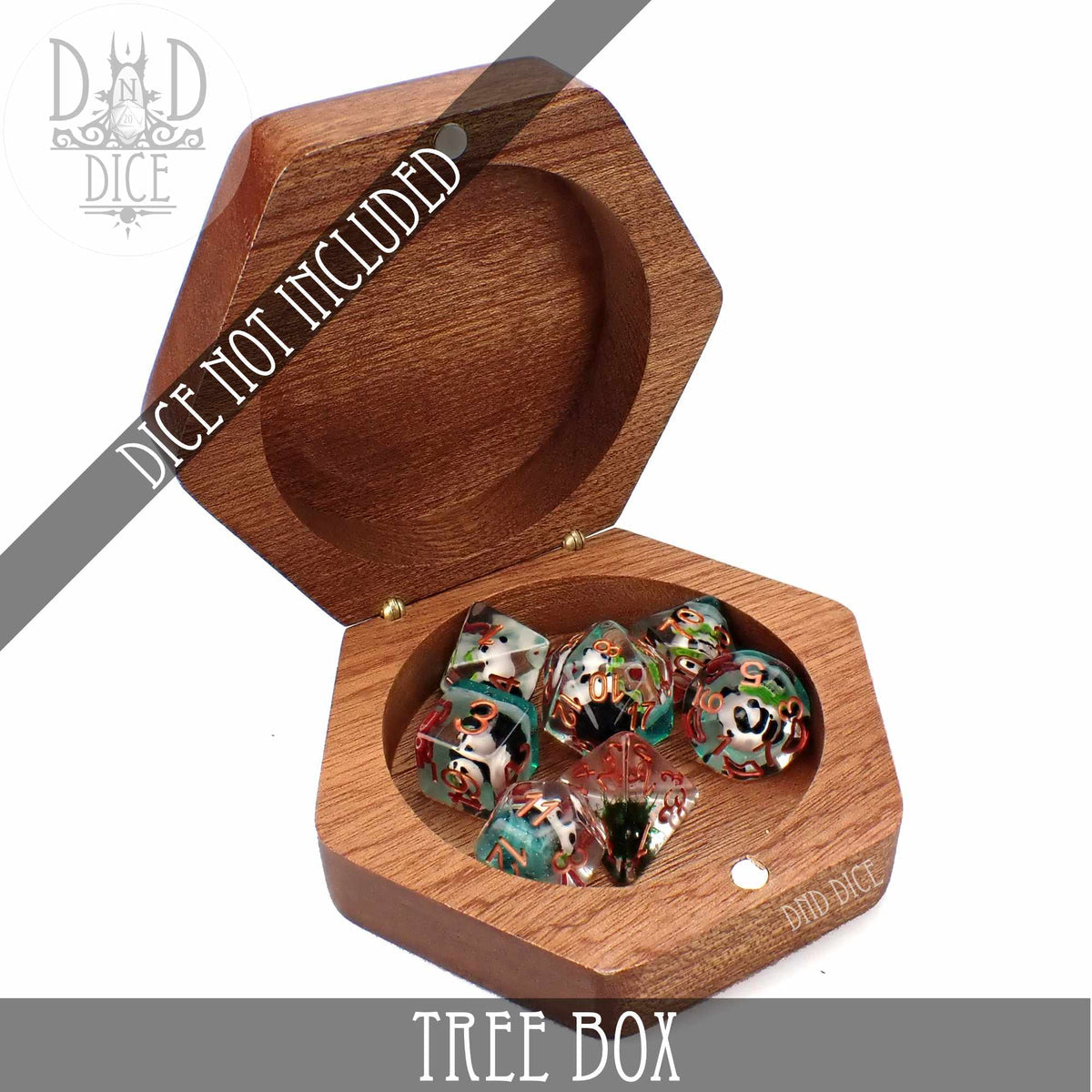 Tree Wood Dice Box