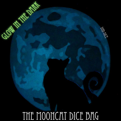 Mooncat Glow in the Dark Dice Bag