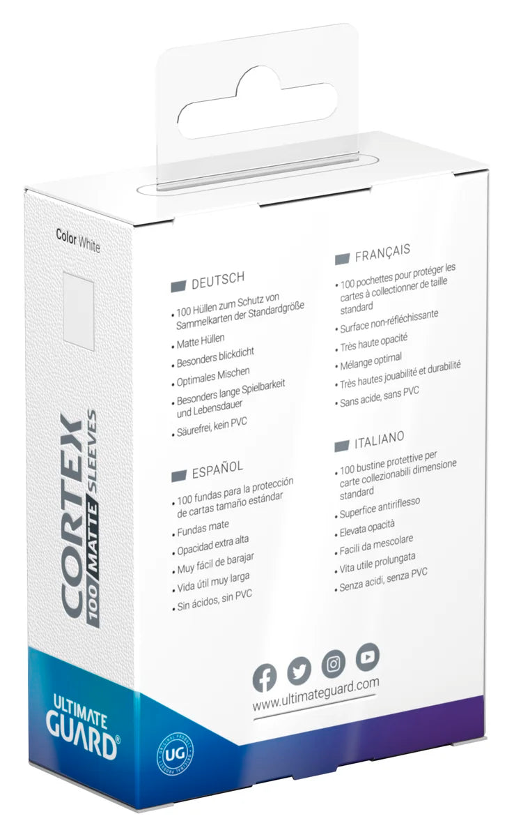 Cortex Sleeves Matte Standard Size (100) - White